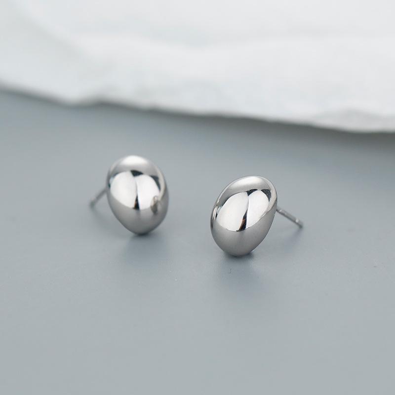 S925 Sterling Silver Beanie Earrings for Women Spring Special-Interest Design High-Grade Ear Studs Earrings