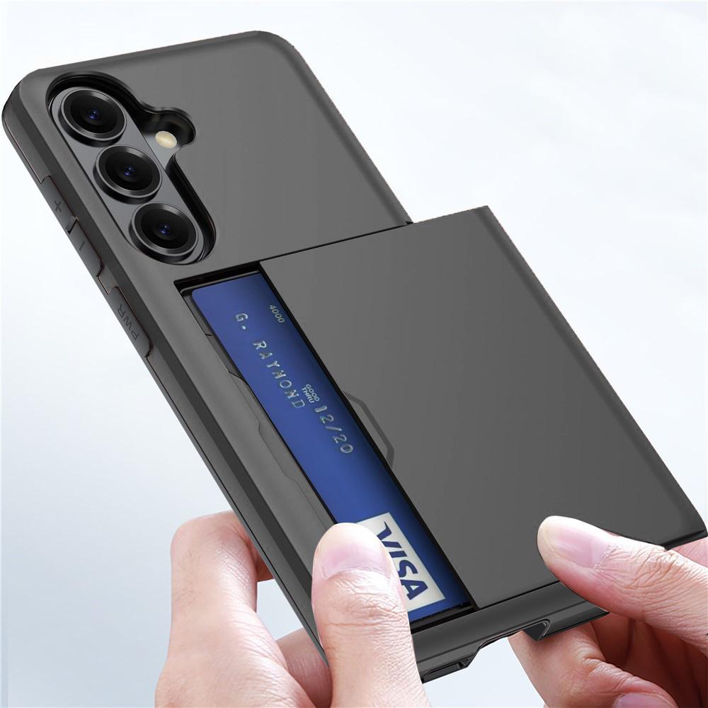 Case for Samsung Galaxy S26 Plus, Sliding Card Holder, Black