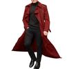 Men's British Street Style Long Trench Coat - Autumn/Spring Hot Seller