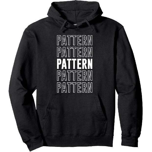 Pattern Pullover Hoodie