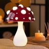 Настольная лампа Mushroom уникальный дизайн небольшой подарок прикроватная тумбочка для спальни офиса белая основа