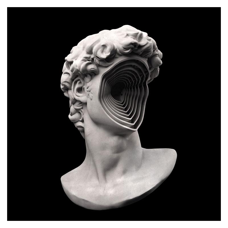 Современные картины «Дэвид, дующий розовый пузырь», холст, картина для декора гостиной, настенный художественный принт, скульптура Дэвида, принты, Куадрос