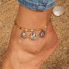 Trendy Sun Anklet for Women Summer Beach Ankle Bracelet Gold Color Beaded On Leg Foot Girls Holiday Jewelry Gifts