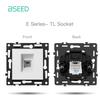 BSEED Plastic Frames Modules HDMI ST TL CAT6 Socket Parts DIY Combination EU FR RU Standard Sockets USB Typle-C Charge E-Series