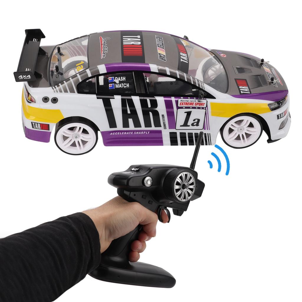 1:10 2.4G 4WD высокомощный светодиодный свет дрейф гоночный автомобиль трюковое вождение RC электрическая игрушка для KidSingle