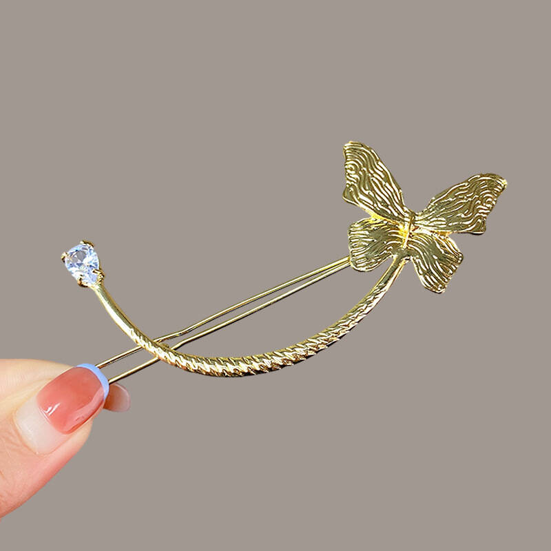 1 шт. Простая металлическая золотистая серебристая заколка-краб для волос с жемчугом, элегантная женственная заколка-твист для волос, заколка-акула, украшение для волос, ювелирное изделие, подарок