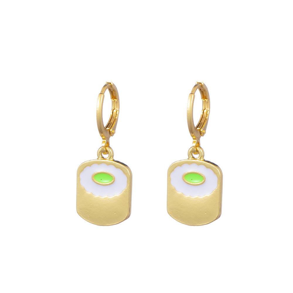 Стильные европейские и американские серьги из сплава с геометрическими формами, дизайном «роза», «бабочка», «облако»