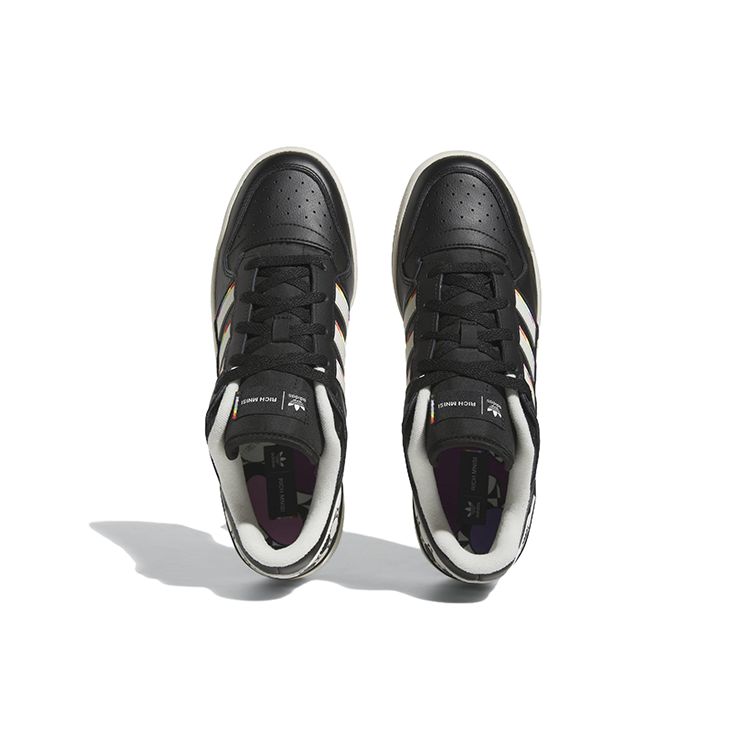 adidas Оригинальные кроссовки Originals Forum Pride RM из искусственной кожи с низким верхом, унисекс, черно-белые, ID7491