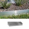 Set of 5 Garden Borders - Aluminum - 14cm X 2m - Ultra Strong - Grey - 10m Long