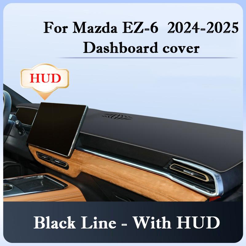Для Mazda EZ-6 2026 2026 Накладка на панель приборов Солнцезащитный коврик на приборную панель Защита от солнца и УФ-излучения Нескользящая подкладка Коврик на панель автомобиля Аксессуары для интерьера