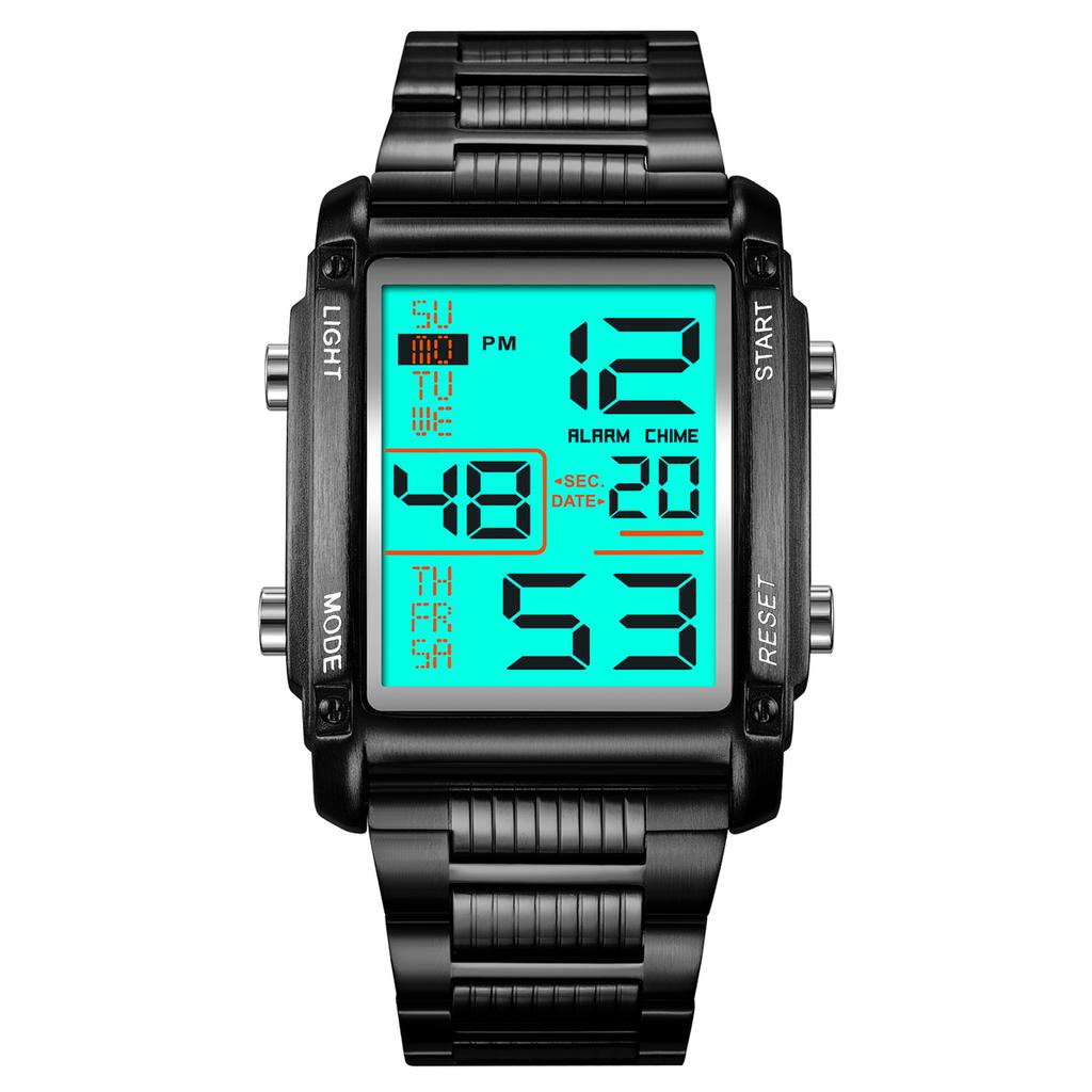 Skmei Часы для мужчин, Новое поступление, оригинальные модные спортивные повседневные цифровые часы, водонепроницаемые 30 м из нержавеющей стали, будильник недели, EL Light, мужские наручные часы