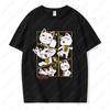Funny Dandadan Turbo Granny Cat T-shirt Fashion Manga Anime Graphic Tshirt Casual Cotton Short Sleeve Men Woman Clothing Tees