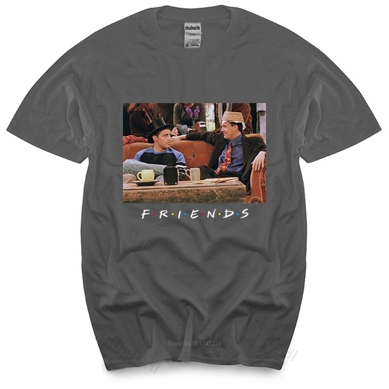 Friends MenS Joey And Chandler Hats TShirt summer fashion tshirt men cotton tops euro size boys gifts