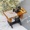1 Pcs Miniature Sewing Machine with Cloth for 1/12 Scale Dollhouse Decoratio