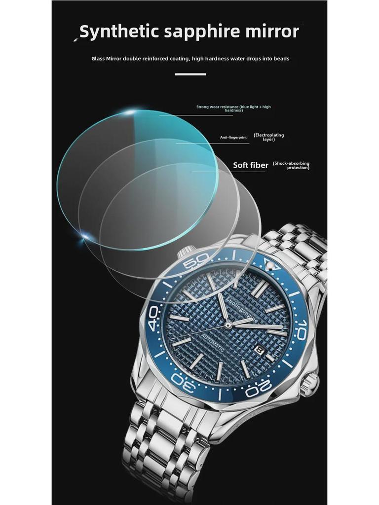 Стильные и атмосферные мужские автоматические механические часы Haima с полым сетчатым дизайном