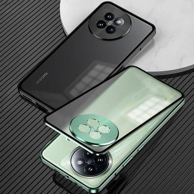 Металлический чехол-защита для объектива из сплава для Xiaomi 14 Civi, прозрачная закаленная стеклянная ударопрочная крышка-бампер для Mi14 Civi 5G