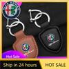 Автомобильные наклейки Для Alfa Romeo Автомобильный кожаный брелок Щит Тип 3D Эмблема Брелок Для Alfa Romeo giulia stelvio giulietta 159 147