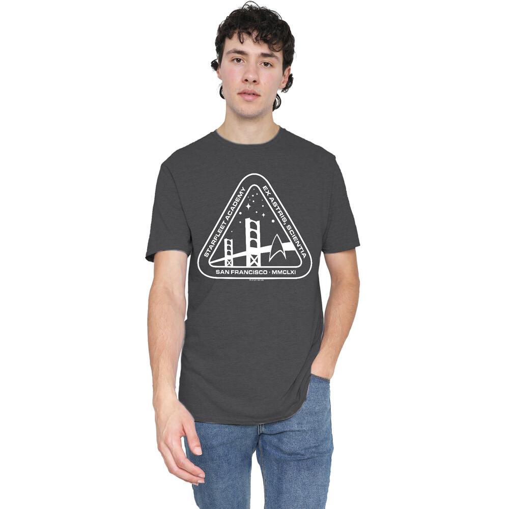 Star Trek White Academy Logo T-Shirt S-3XL Charcoal