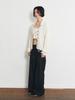 HALF DEVIL US Striped Roll-Up Slacks_Black