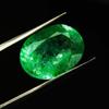 Natural Green Emerald Loose Gemstone Colombian 7 ct Untreated Oval Cut for Jewelry Making and Crafts