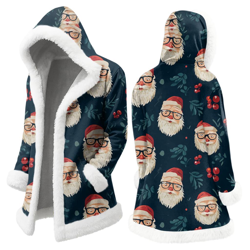 Мужская повседневная куртка с рождественским принтом