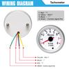 2'' 52mm Car Triple Gauge Kit 3in1 Tachometer RPM Water Temp Oil Pressure Gauge Car Accessories Shipping from US