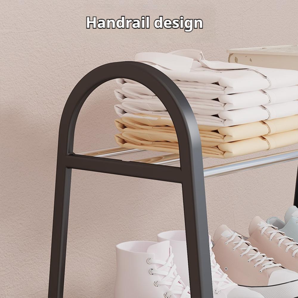 Mini A-Shaped Shoe Rack Dust Proof Storage Rack Simple Multi-layered Multi-functional Space Saving For Dormitory Entrance