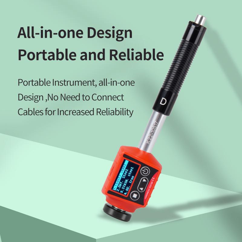 Портативный твердомер Либа ручного типа Цифровой твердомер металла для нержавеющей стали Диапазон HRC HRB HL HB HV HS дюрометр