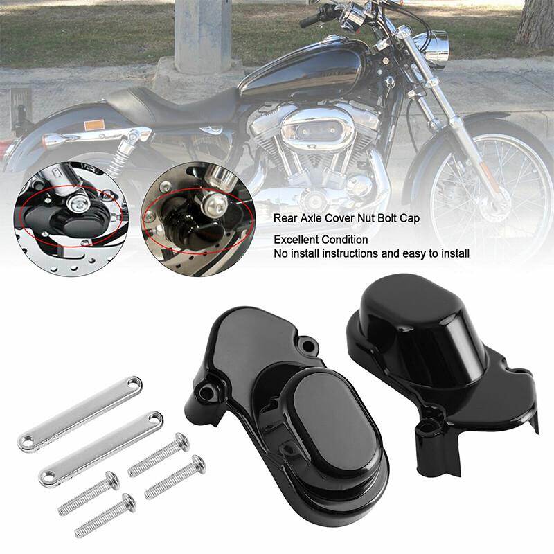 Пара задних гаек оси и болтов с крышками для Harley Sportster 883 1200 XL883C XL883L