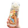 400ml Capybara Water Bottle Transparent Capybara Drinking Bottle Portable Sports Straw Cup  Sports