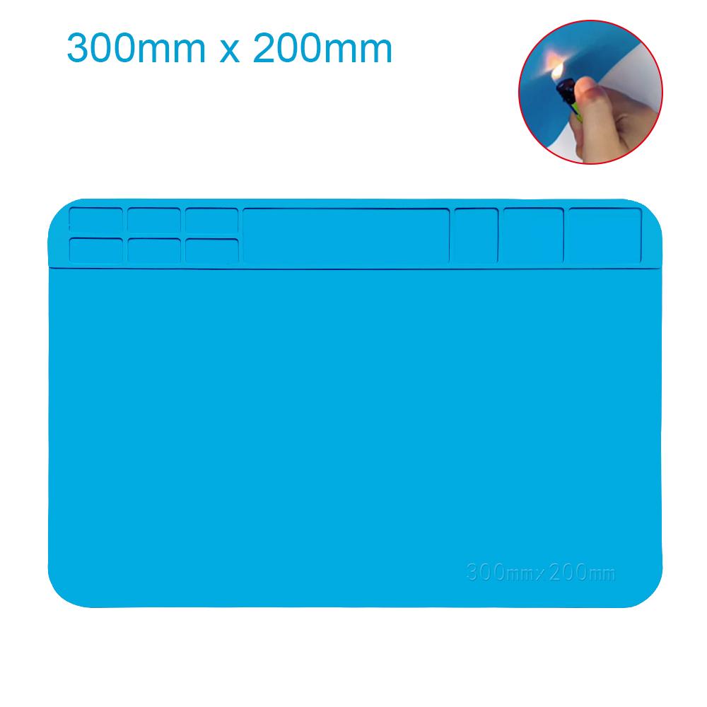 Магнитный коврик силиконовый рабочий коврик паяльная станция коврик термостойкий 932°F антистатический для электронного телефона ноутбука часов ремонт