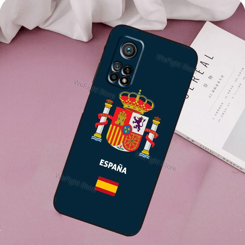 Spanish Passport Flag Case For POCO X3 Pro M3 M4 X3 GT F3 Phone Cover For Xiaomi 10T 11T Pro Mi 11 Lite