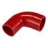 XAUTOHAUX 1 шт. Внутренний диаметр 51-57 мм Длина 90 мм 90 градусов Красный силиконовый шланг Силиконовая трубка Интеркулер Турбо Впускной шланг Jet Охлаждающее соединение