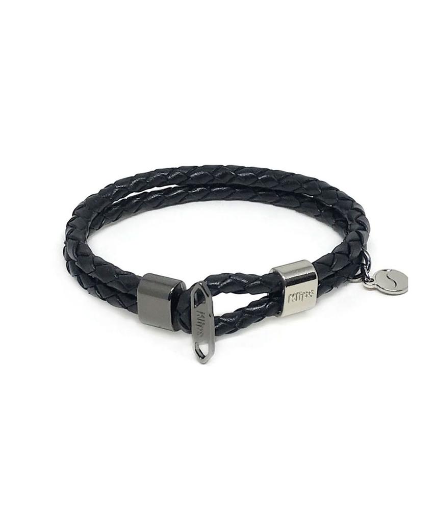 Мужской кожаный браслет Klips Urban Timo Black