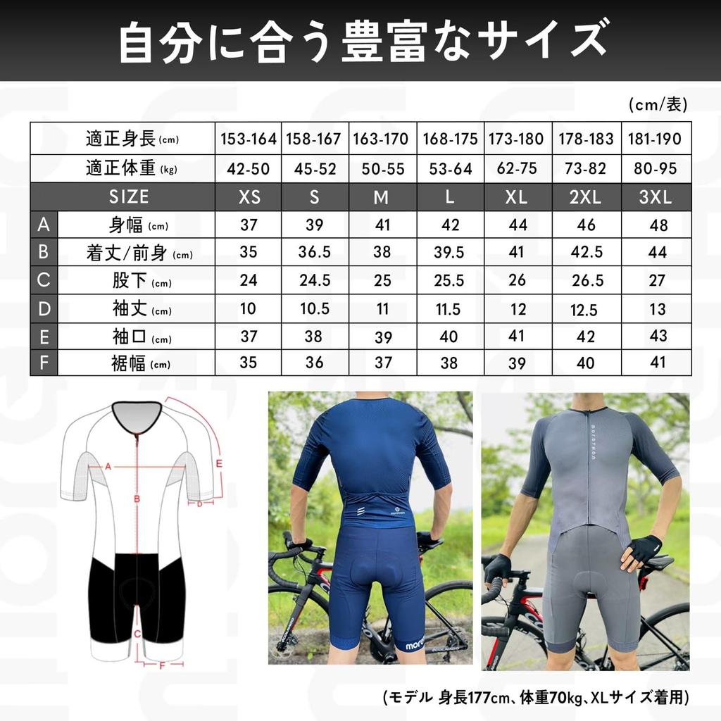 Джерси для велоспорта Morethan Комбинезон Хроносьют Цельный (XS/Черный/Короткий рукав/Лето) (Легкий/УФ