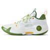 Li Ning Performance Sports Shock Absorbing Durable Low Top Basketball Shoes Men Sneakers White Green ABAS083-30