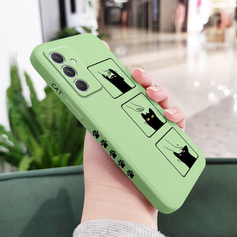 Чехол для котенка Samsung Galaxy A54 A34 A24 A14 A15 A25 A35 A55 A05 A04 A73 A53 A33 A23 A13 A03 A72 A52 A52S A32 A22 4G 5G