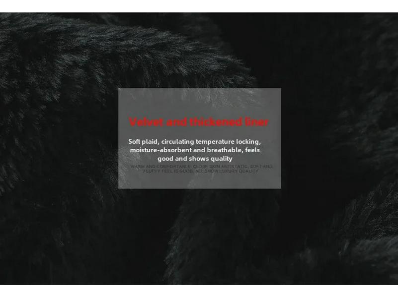 2021 Velvet-Lined Cotton Winter Coat: Men's Mid-Aged & Elderly