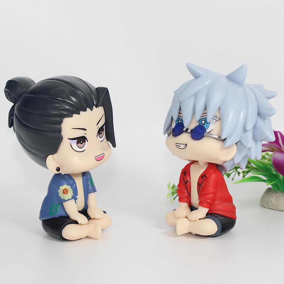Фигурки Jujutsu Kaisen в стиле чиби. Милые Гэто Сугуру, Годзё Сатору. ПВХ фигурки действия. Фигурка аниме, модель, игрушки, коллекция, кукла, подарки