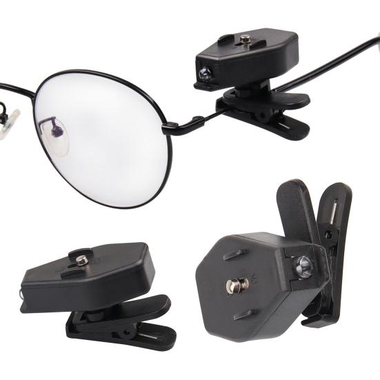 Светильник для очков Clip-On, вращающийся на 360 градусов, для ночной рыбалки, чтения, мини-светильник для очков, портативный, легкий, супер яркий светодиодный светильник для очков