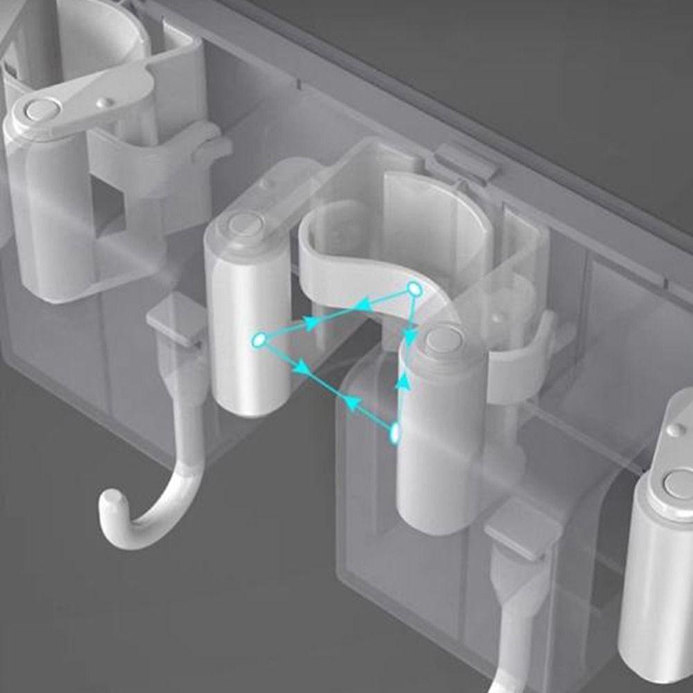 Пластиковая вешалка для швабры, держатель для швабры без проколов, универсальная стойка для хранения швабры, сад