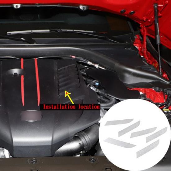 Декоративная накладка на петлю капота из серебряного сплава для Toyota Supra GR A90 19-21