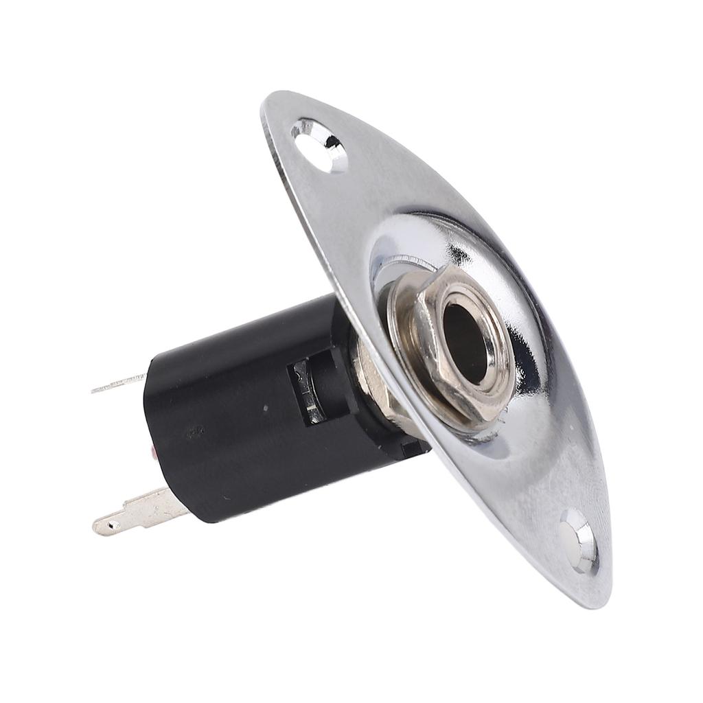 6,35 мм пластина для электрогитары, металлическая овальная пластина для шумоподавления, выходная пластина для гитарного гнезда