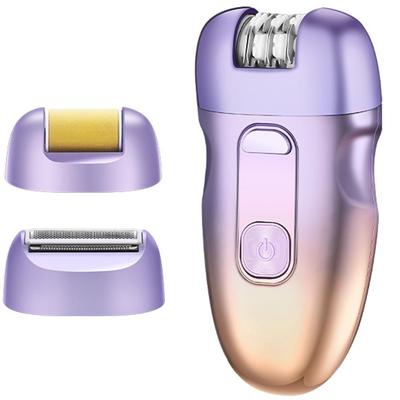Бритва для удаления волос USB LED Электрическая бритва для удаления волос Съемная Чистая Домашнее использование Бритва 3-в-1 Женская, Многофункциональное устройство, Перезаряжаемая, Дисплей,