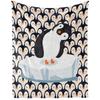 Penguin Blanket Soft Cute Penguins Flannel Fleece Throw Blanket Lightweight Fuzzy Plush Blanket for Couch Bed Sofa Home Decor