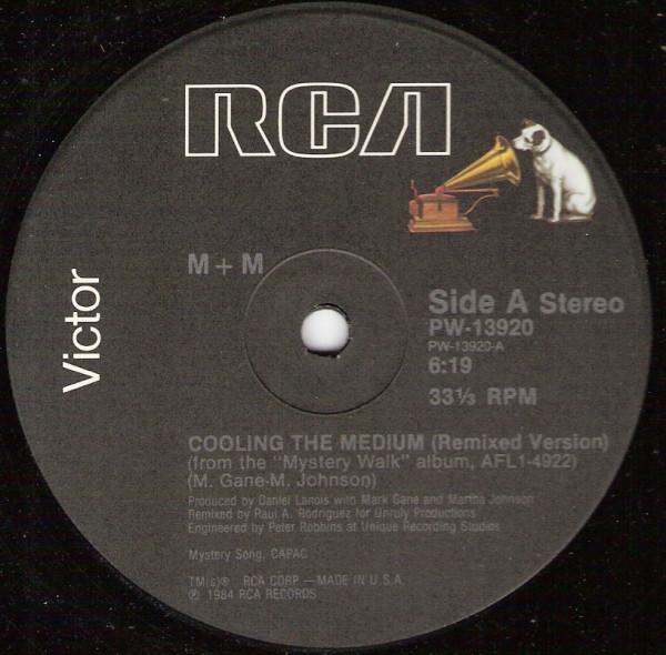 12-дюймовая пластинка M + M - Cooling The Medium / Come Out And D PW13920 RCA Victor 1984 США Танцевальная и электронная музыка Б/у