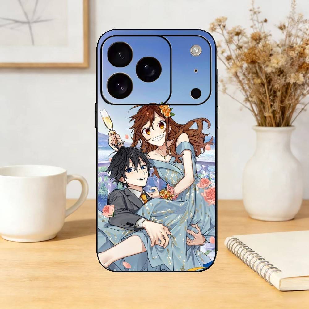 Чехол для телефона Horimiya Хори и Миямура Силиконовый черный Мягкий Для IPhone 17,16,15,14,13,12,11,SE,Plus Pro Max