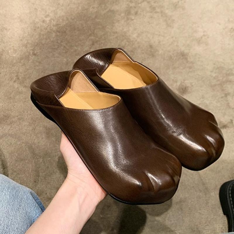 New Slip-On Flat Shoes Women Foldable Heel Cat Paw Loafers Breathable Lightweight Comfortable Casual Shoes