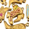 5pcs/lot Stainless Steel Gold Color PVD Plated Boots Charms Pendant DIY Necklace Bracelet Earring Jewelry Making Accessories