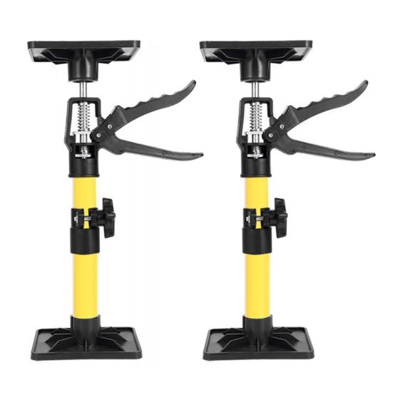 2Pcs Cabinet Jacks Hand Support Rod Telescopic Steel Pole Adjustable Quick Support Rod DIY Installation Helper